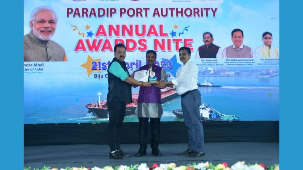 OSL Bags “Best Stevedores for the Year 2022-23” Award From Paradip Port Authority
