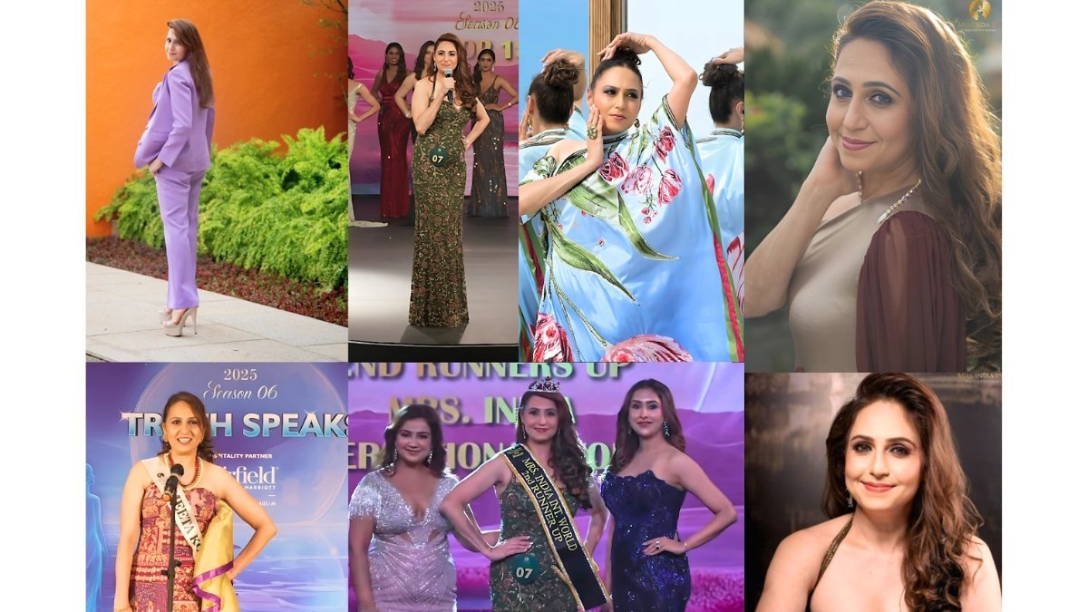 Meeta Vihang Kotadia Wins 2nd Runner-Up Title as Mrs. India International World